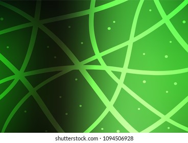 Dark Green vector natural elegant template. A completely new color illustration in doodle style. The pattern can be used for coloring books and pages for kids.