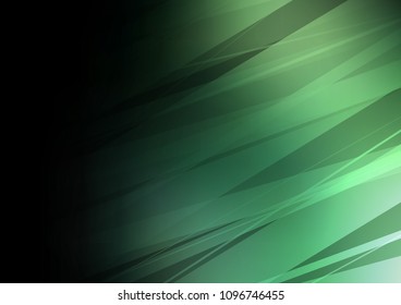 Dark Green vector natural elegant template. Colorful illustration in abstract style with doodles and Zen tangles. The pattern can be used for coloring books and pages for kids.