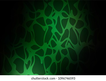 Dark Green vector natural elegant template. Creative illustration in blurred style with doodles and Zen tangles. A completely new design for your business.