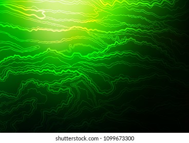 Dark Green vector natural elegant texture. Ethnic elegant natural pattern with gradient. The pattern can be used for coloring books and pages for kids.