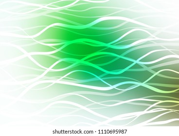 Dark Green vector natural elegant texture. Shining colored illustration with doodles in Zen tangle style. Brand-new style for your business design.