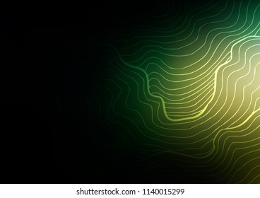 Dark Green vector natural elegant background. Geometric doodle illustration in Origami style with gradient. The pattern can be used for wallpapers and coloring books.