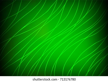 Dark Green vector natural elegant template. Sketchy hand drawn doodles on blurred background. The doodle design can be used for your web site.