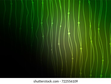 Dark Green vector natural elegant texture. Blurred decorative design in Indian style with lines. The completely new template can be used for your brand book.