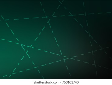 Dark Green vector natural elegant pattern. Blurred decorative design in Indian style with Zen tangles. The pattern can be used for wallpapers and coloring books.