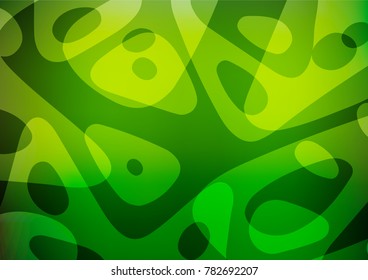 Dark Green vector natural elegant pattern. Brand-new colored illustration in blurry style with doodles. A completely new design for your business.