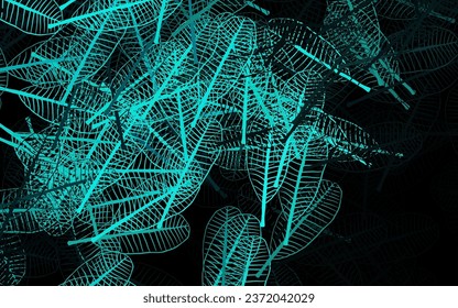 Dark Green vector natural pattern with leaves. Creative illustration in blurred style with leaves. Hand painted design for web, leaflets.