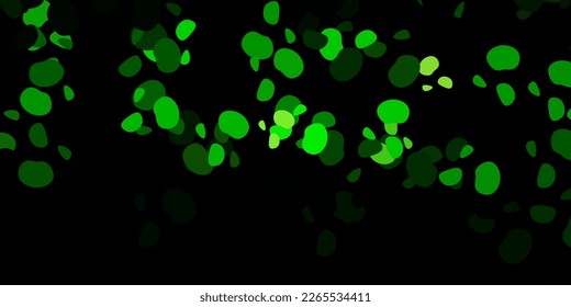 Dark green vector pattern with abstract shapes. Simple design in abstract style with gradient forms. Simple illustration for your web site.