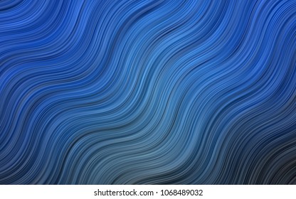 Dark Green vector pattern with bent lines. Geometric illustration in marble style with gradient.  Marble design for your web site.