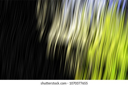 Dark Green vector pattern with bent lines. Blurred geometric sample with gradient bubbles.  Marble design for your web site.