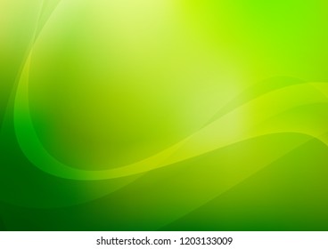 Dark Green vector pattern with bent ribbons. A vague circumflex abstract illustration with gradient. The best blurred design for your business.
