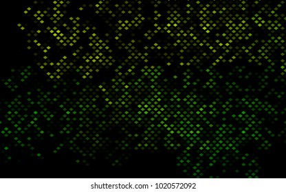 Dark Green vector pattern. Brand-new rectangular template. Shining geometric sample. Repeating theme with rectangular shapes. Texture for your design.