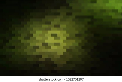 Dark Green vector pattern. Brand-new rectangular template. Shining geometric sample. Repeating theme with rectangular shapes. Texture for your design.