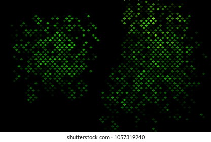Dark Green vector pattern. Brand-new rectangular template. Shining geometric sample. Repeating theme with rectangular shapes. Texture for your design.