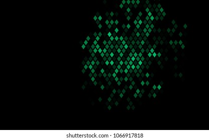 Dark Green vector pattern. Brand-new rectangular template. Shining geometric sample. Repeating theme with rectangular shapes. Texture for your design.