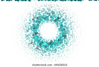 Dark Green vector pattern. Brand-new rectangular template. Shining geometric sample. Repeating theme with rectangular shapes. Texture for your design.