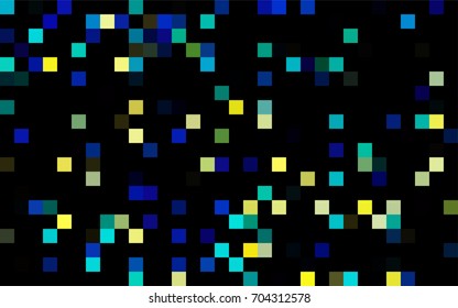 Dark Green vector pattern. Brand-new rectangular template. Shining geometric sample. Repeating theme with rectangular shapes. Texture for your design.
