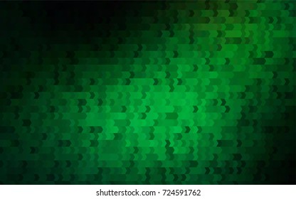 Dark Green vector pattern. Brand-new rectangular template. Shining geometric sample. Repeating theme with rectangular shapes. Texture for your design.
