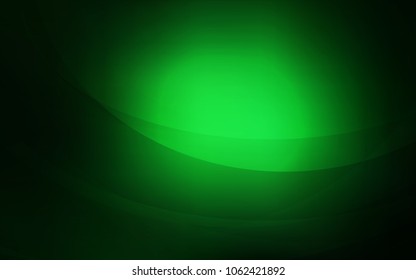 Dark Green vector pattern with bubble shapes. Modern gradient abstract illustration with bandy lines. A new texture for your  ad, booklets, leaflets.
