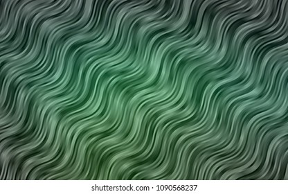 Dark Green vector pattern with bubble shapes. Shining crooked illustration in marble style. Textured wave pattern for backgrounds.