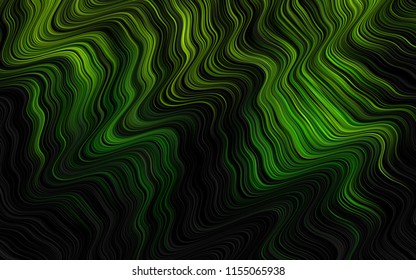 Dark Green vector pattern with bubble shapes. An elegant bright illustration with gradient. Marble style for your business design.