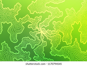 Dark Green vector pattern with bubble shapes. Shining illustration, which consist of blurred lines, circles. Pattern for your business design.