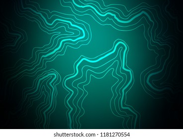 Dark Green vector pattern with bubble shapes. Shining crooked illustration in marble style. A completely new template for your business design.