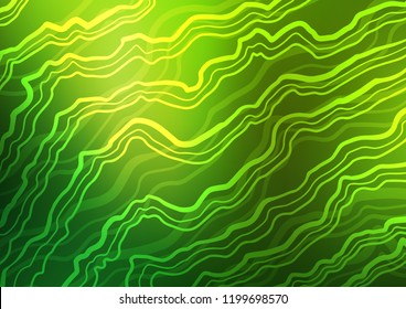 Dark Green vector pattern with bubble shapes. Shining crooked illustration in marble style. The elegant pattern for brand book.