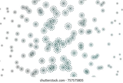 Dark Green vector pattern with christmas snowflakes. Blurred decorative design in xmas style with snow. New year design for your business advert. Dark Green vector pattern with christmas snowflakes. Blurred decorative design in xmas style with snow. New year design for your business advert.