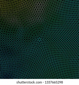 Dark Green vector pattern with circles. Abstract colorful disks on simple gradient background. Design for your commercials.