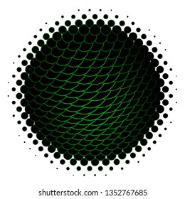 Dark Green vector pattern with circles. Abstract colorful disks on simple gradient background. Pattern for booklets, leaflets.