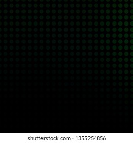 Dark Green vector pattern with circles. Colorful illustration with gradient dots in nature style. Pattern for business ads.