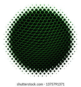 Dark Green vector pattern with circles. Glitter abstract illustration with colorful drops. Design for posters, banners.