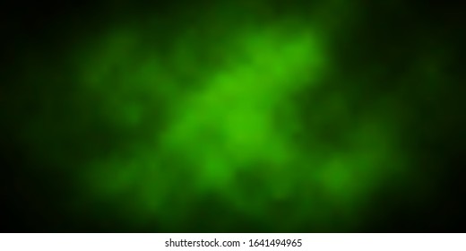 Dark Green vector pattern with clouds. Shining illustration with abstract gradient clouds. Beautiful layout for uidesign.