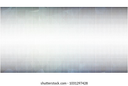 Dark Green vector pattern with colored spheres. Geometric sample of repeating circles on white background in halftone style.
