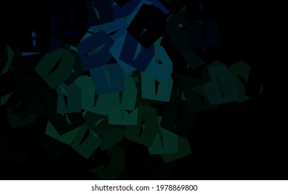 Dark Green vector pattern with colorful hexagons. Colorful hexagons on blur backdrop. New template for your brand book.