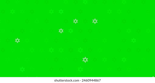 Dark green vector pattern with coronavirus elements. Abstract illustration with biological gradient shapes. Simple design against epidemic information.