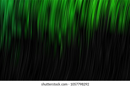 Dark Green vector pattern with curved circles. Shining crooked illustration in marble style. Pattern for your business design.