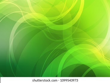 Dark Green vector pattern with curved circles. Creative geometric illustration in marble style with gradient. A new texture for your  ad, booklets, leaflets.
