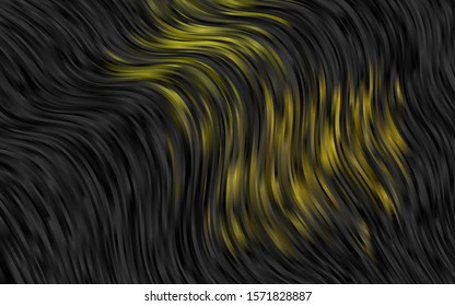 Dark Green vector pattern with curved circles. Colorful abstract illustration with gradient lines. Textured wave pattern for backgrounds.