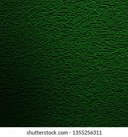 Dark Green vector pattern with curves. Colorful illustration with curved lines. Pattern for busines booklets, leaflets