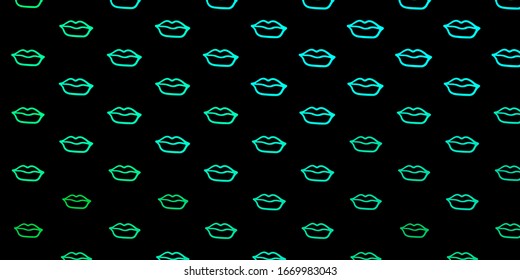 Dark Green vector pattern with feminism elements. Colorful illustration with gradient feminism shapes. Best design to show the power of women.