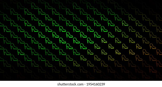 Dark green vector pattern with feminism elements. Simple design in abstract style with women’s rights activism. Best design to show the power of women.