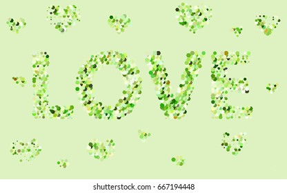 Dark Green vector pattern. Hexagonal template. Geometric sample. Repeating hexagon shapes. Brand-New texture for your design. Pattern can be used for background