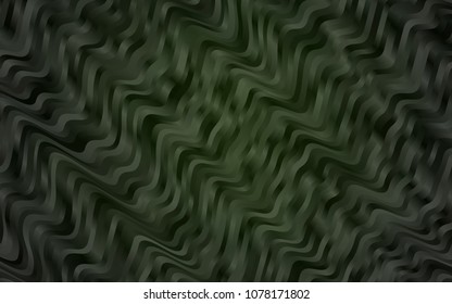 Dark Green vector pattern with lamp shapes. Colorful abstract illustration with gradient lines. The best blurred design for your business.