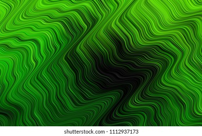 Dark Green vector pattern with lamp shapes. A vague circumflex abstract illustration with gradient. Pattern for your business design.