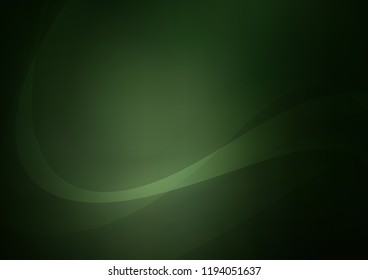 Dark Green vector pattern with lamp shapes. Shining crooked illustration in marble style. Marble design for your web site.
