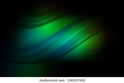 Dark Green vector pattern with lamp shapes. A completely new color illustration in marble style. Textured wave pattern for backgrounds.