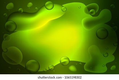 Dark Green vector pattern with lava shapes. Modern gradient abstract illustration with bandy lines. New composition for your brand book.