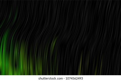 Dark Green vector pattern with lava shapes. Colorful illustration in abstract marble style with gradient. The template for cell phone backgrounds.